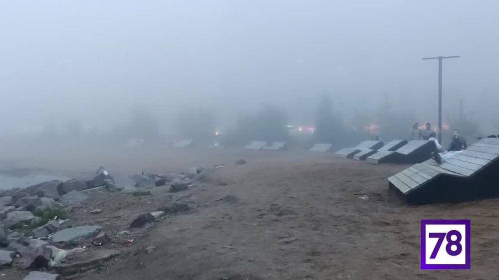 Петербург заволокло густой пеленой