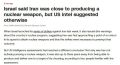 ‘Атака Израиля по ядерным объектам Ирана может заставить Иран сделать то, чего, по мнению официальных лиц США, он до сих пор не делал: заняться разработкой оружия’ – CNN