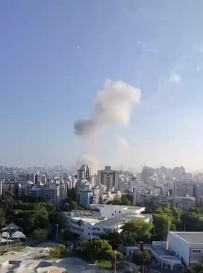 На территории Палестины в результате попадания иранской ракеты по израильскому объекту прогремел взрыв