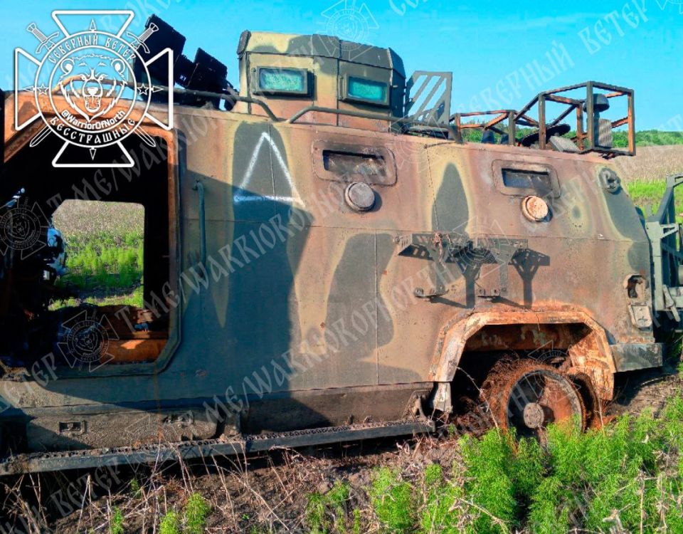 Военнослужащие 1427 мсп ГВ &quot;Север&quot;, выполняющие боевые задачи на Сумском направлении, поделились очередной фотографией уничтоженной вражеской техники