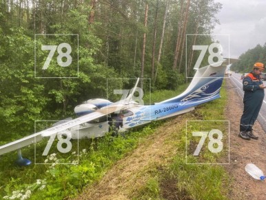 Лёгкомоторный самолет совершил вынужденную посадку в Ломоносовском районе Ленобласти