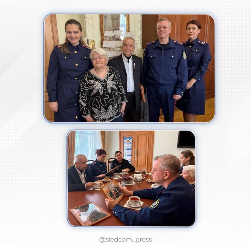Заместитель Председателя СК России встретился с участником акции «Дни белых журавлей» и вручил ему медаль