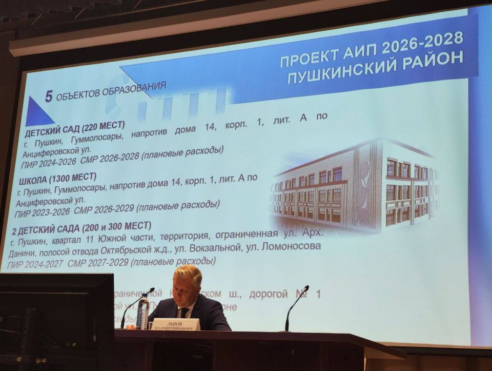 Виталий Милонов: Пушкинский район - уверенный курс на развитие Виталий Милонов: Пушкинский район - уверенный курс на развитие