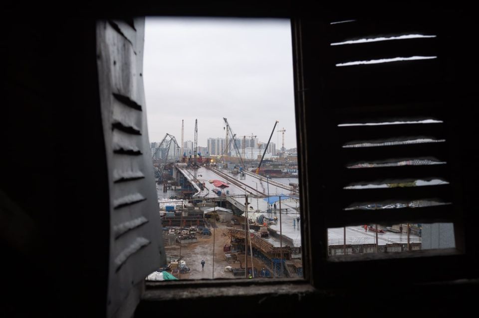 Посмотрите, как строится Большой Смоленский мост Посмотрите, как строится Большой Смоленский мост