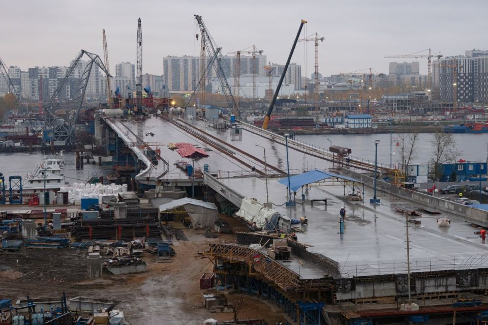 Посмотрите, как строится Большой Смоленский мост Посмотрите, как строится Большой Смоленский мост