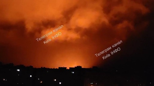 Киевская ТЭЦ в огне. Армия России нанесла очередной удар по энергетической инфраструктуре противника