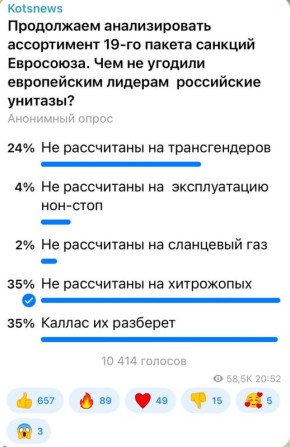Александр Коц: 35 процентов подписчиков считают, что наши унитазы не рассчитаны на таких хитрожопых