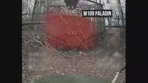 Донбасс. 18 октября в районе н.п. Николайполье расчетами FPV-дронов Центра «Рубикон» было поражено самоходное артиллерийское орудие М109 Paladin ВСУ производства США