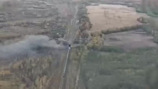 «Герань-2» - удары по ЖД составам: видео поражения тепловоза и цистерн