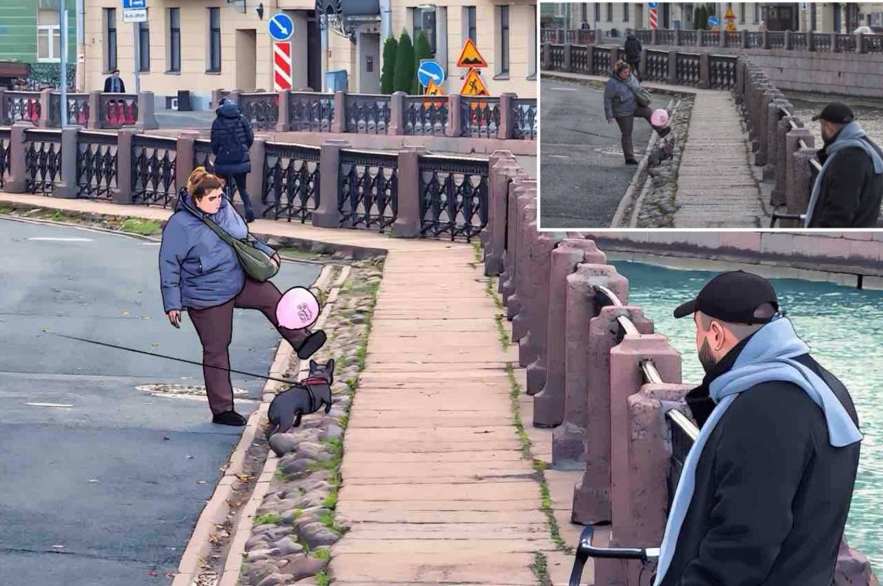 Фотограф Михаил Огнев запечатлел историю про пёселя и шарик Фотограф Михаил Огнев запечатлел историю про пёселя и шарик