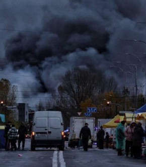Михаил Онуфриенко: Киев. Попадание в "дитячий садочек" (других попаданий - исходя из анализа туземных СМИ, там просто нет)