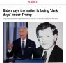 ‘При Трампе США ждут темные дни, но нужно сохранять оптимизм’ – Байден дал знать американцам, что он еще жив
