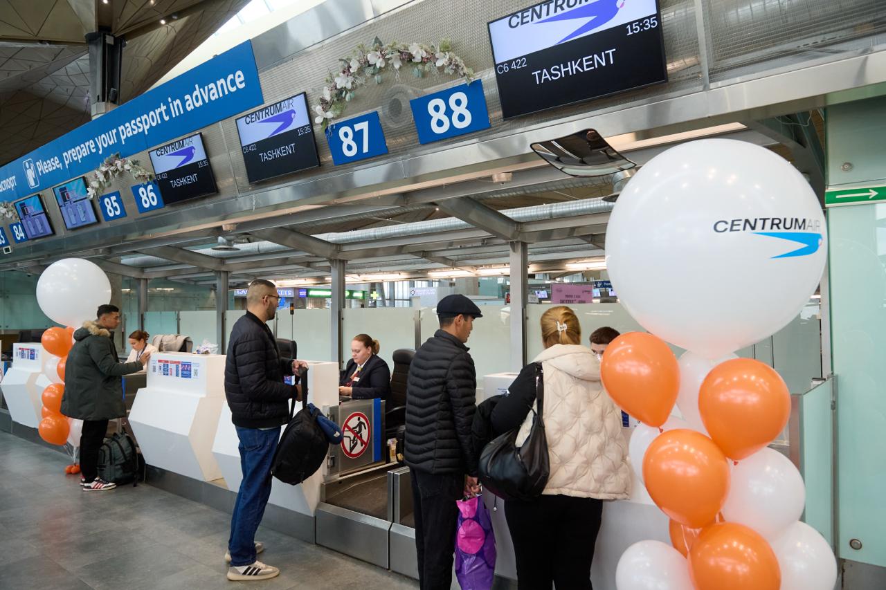 Centrum Air запускает рейсы из Пулково в Ташкент Centrum Air запускает рейсы из Пулково в Ташкент