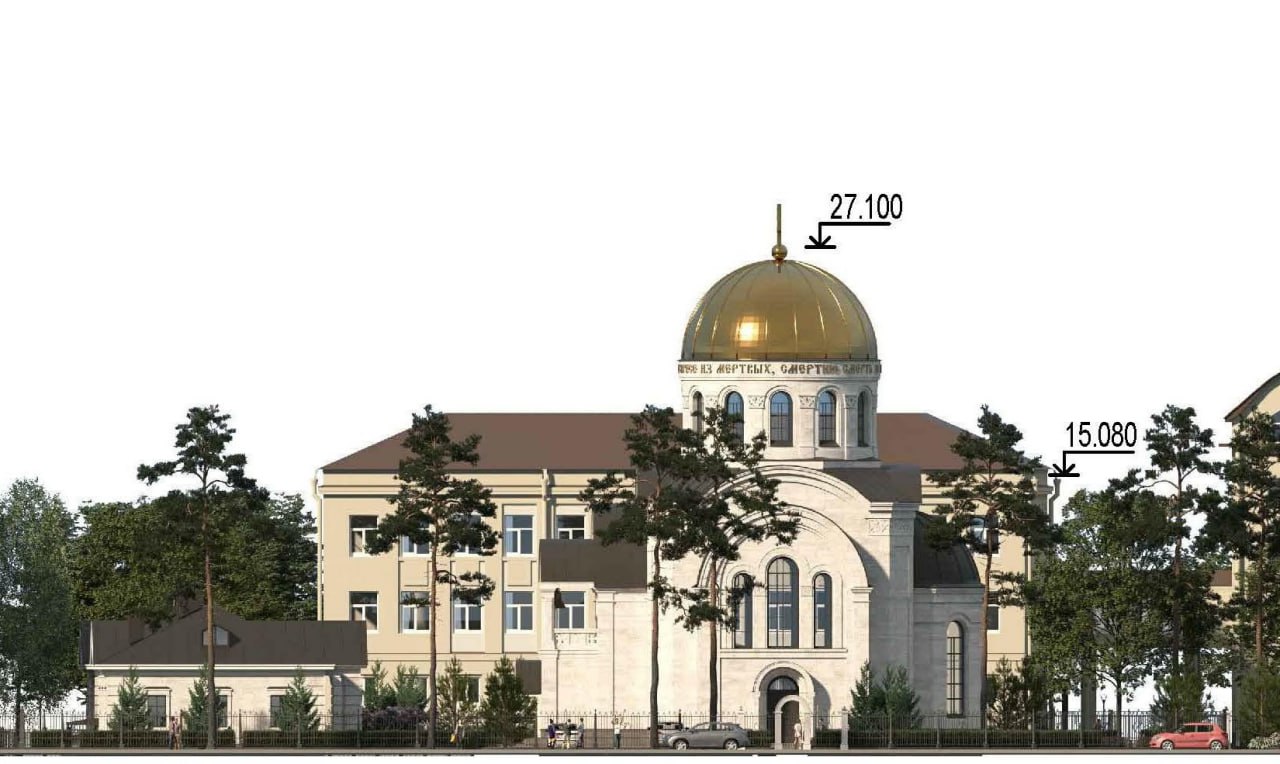 Что за храм строят у Пискаревского мемориального кладбища Что за храм строят у Пискаревского мемориального кладбища