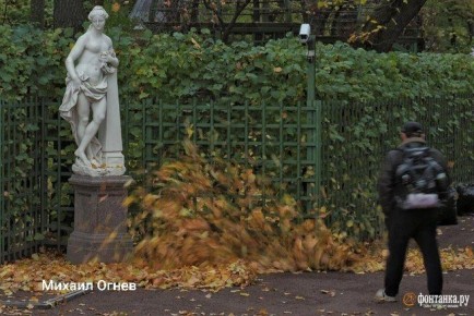 Низкое давление не покидает Петербург