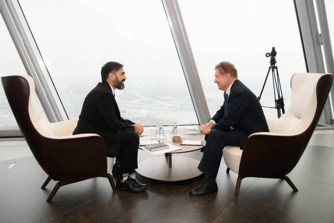 Сергей Мардан: Председатель правления ПАО Газпром Алексей Миллер встретился с президентом азербайджанской государственной нефтяной компании SOCAR Равшаном Наджафом