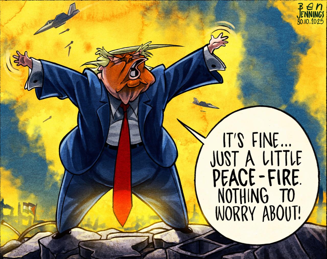 Владимир Корнилов: The Guardian издевается над тем, как работает «мирный план Трампа» в Газе: «Это хорошо… Всего лишь небольшой мирный огонь. Не о чем беспокоиться!»