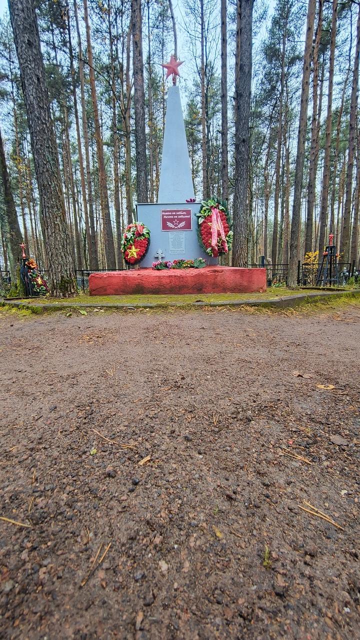 Волонтеры провели субботник у братской могилы в Рахье Волонтеры провели субботник у братской могилы в Рахье