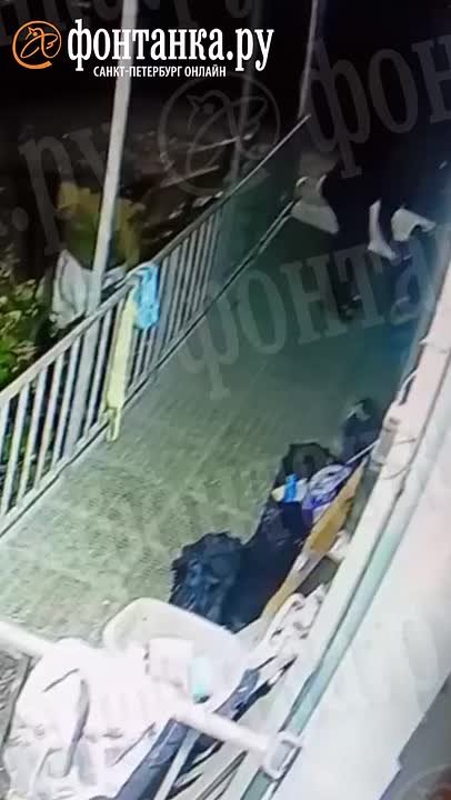 Момент поджога у стен «Ночлежки» попал на видео — мужчина специально спалил пакет с вещами, стоявший у стены приюта на пандусе для людей с инвалидностью