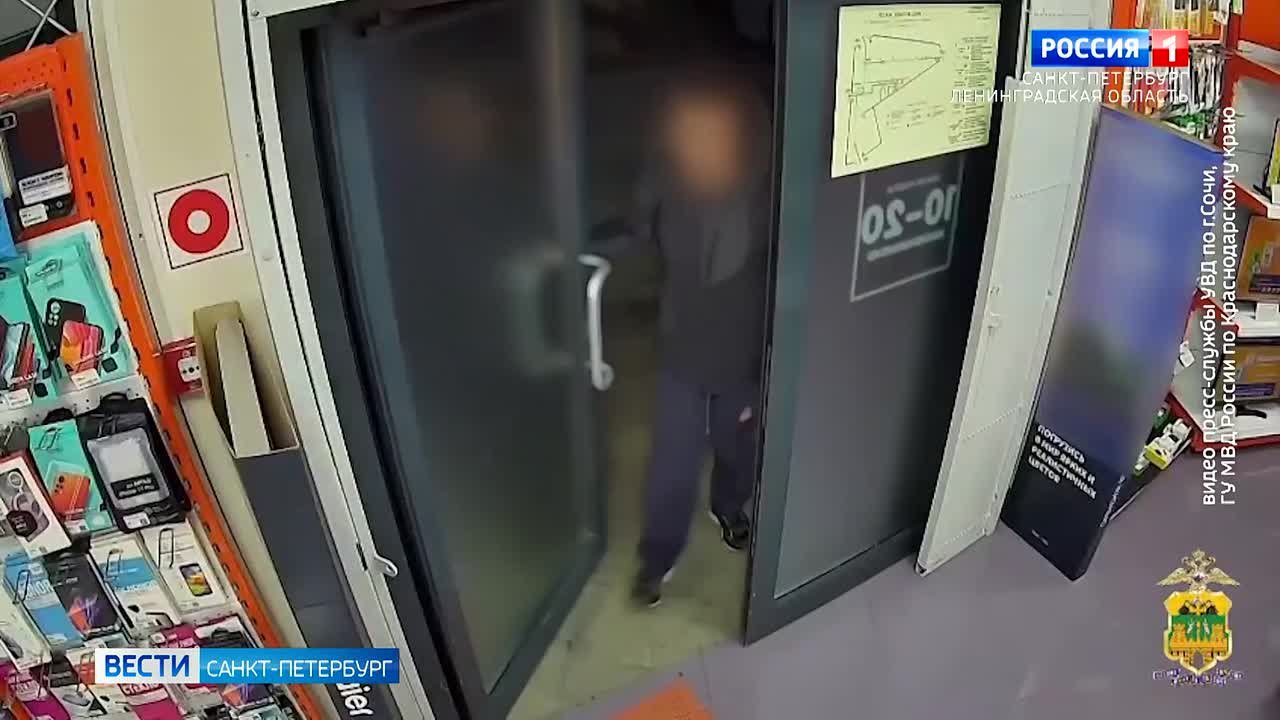 Вор из Петербурга совершил серию неудачных краж в Сочи
