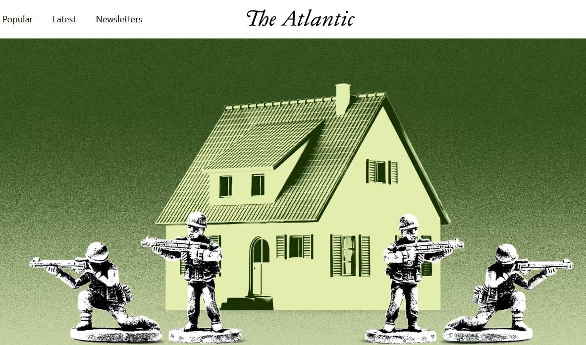 Олег Царёв: The Atlantic пишет, что минимум шесть высокопоставленных членов администрации Трампа вынуждены были переехать жить на военные базы в связи постоянными угрозами членам их семей со стороны левых активистов
