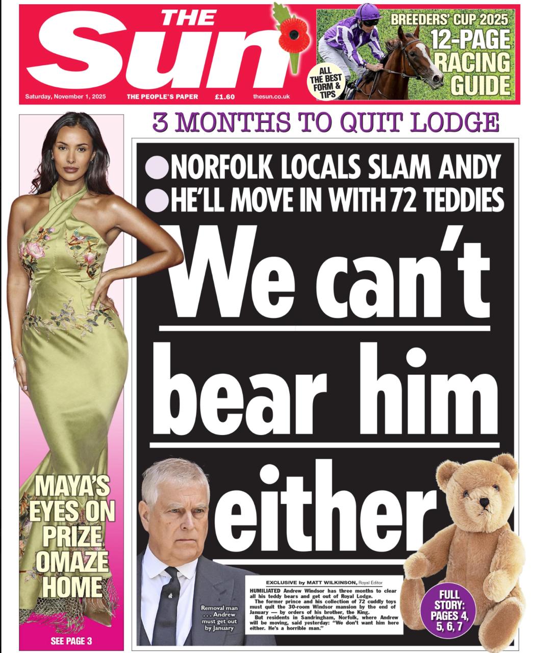 Владимир Корнилов: Газета The Sun сообщает, что Эндрю Виндзор, непутевый братец непутевого королька Британии, будучи изгнанным из Виндзорского дворца, забирает с собой самое ценное, что у него осталось