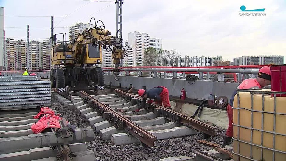 Первый этап трамвайной линии Купчино-Шушары-Славянка готов на 95%