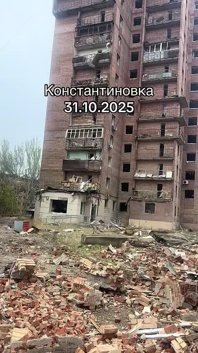 Последствия ударов по Константиновке