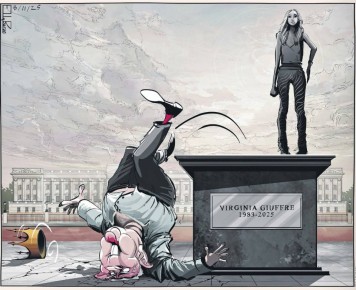 Владимир Корнилов: Лицемерие британских СМИ не знает границ! The Guardian рисует сегодня, как с постамента низвергли принца Эндрю, а вместо него водружен памятник одной из многочисленных его жертв насилия - Вирджинии...