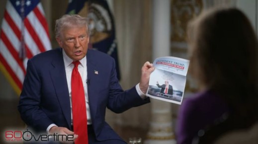 Трамп принес на интервью список войн, которые он остановил