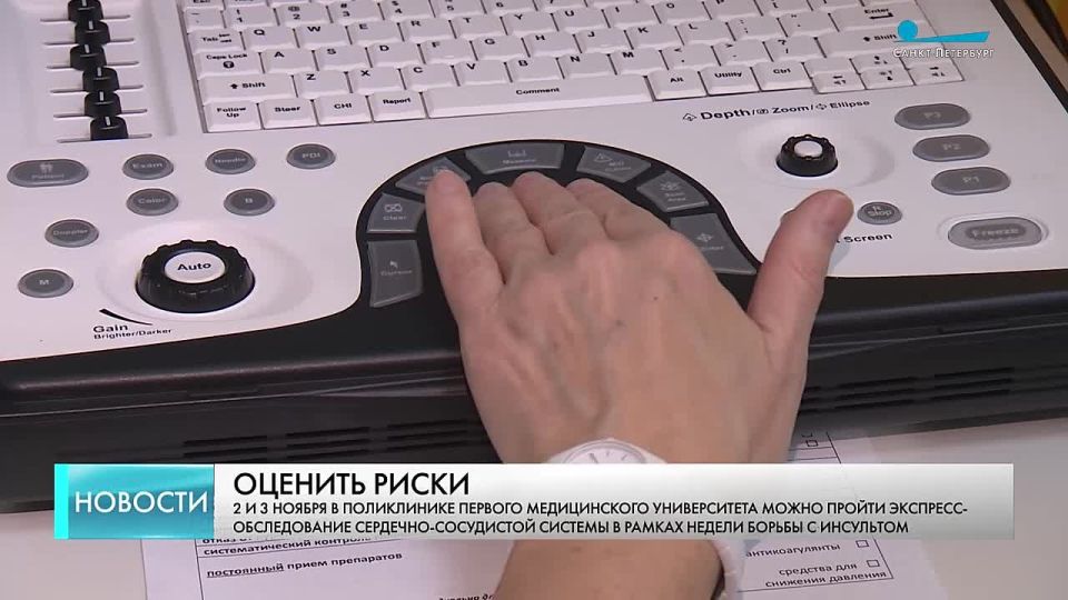 Петербуржцы могут бесплатно оценить риск инсульта в Первом медицинском университете