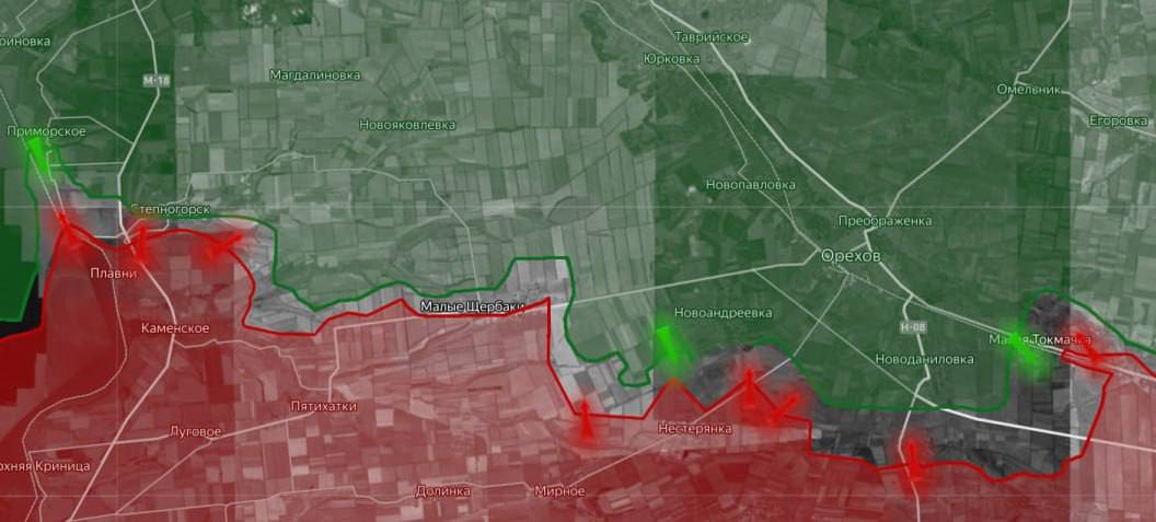 «На Запорожском направлении идут позиционные бои в районе Малой Токмачки