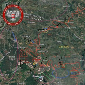 КрасноЛиманский Фронт. 1. Гвардейцы расширили контроль к дороге