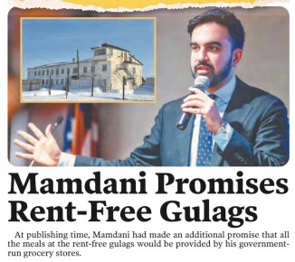 Владимир Корнилов: В связи с «антисоветской» истерией в связи с победой Зохрана Мамдани на выборах мэра Нью-Йорка сатирический журнал The Babylon Bee пишет о том, что он обещал своим избирателям «бесплатные Гулаги»