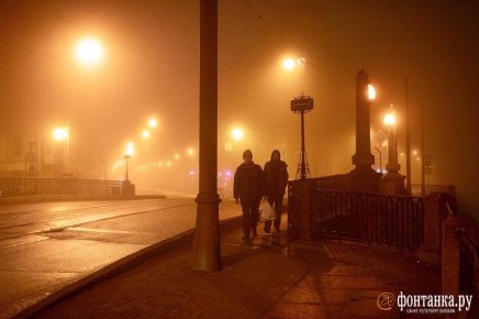 Туман окутает Петербург завтра утром