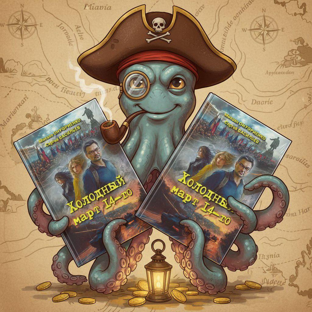 Михаил Онуфриенко: Канал «Выпускайте Кракена!» раздаёт ПЯТЬ экземпляров книги Михаила Онуфриенко и Сергея Васильева «Холодный март 14-го»