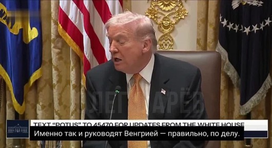 Олег Царёв: Трамп принимает в белом доме друга, премьер-министра Венгрии Орбана: