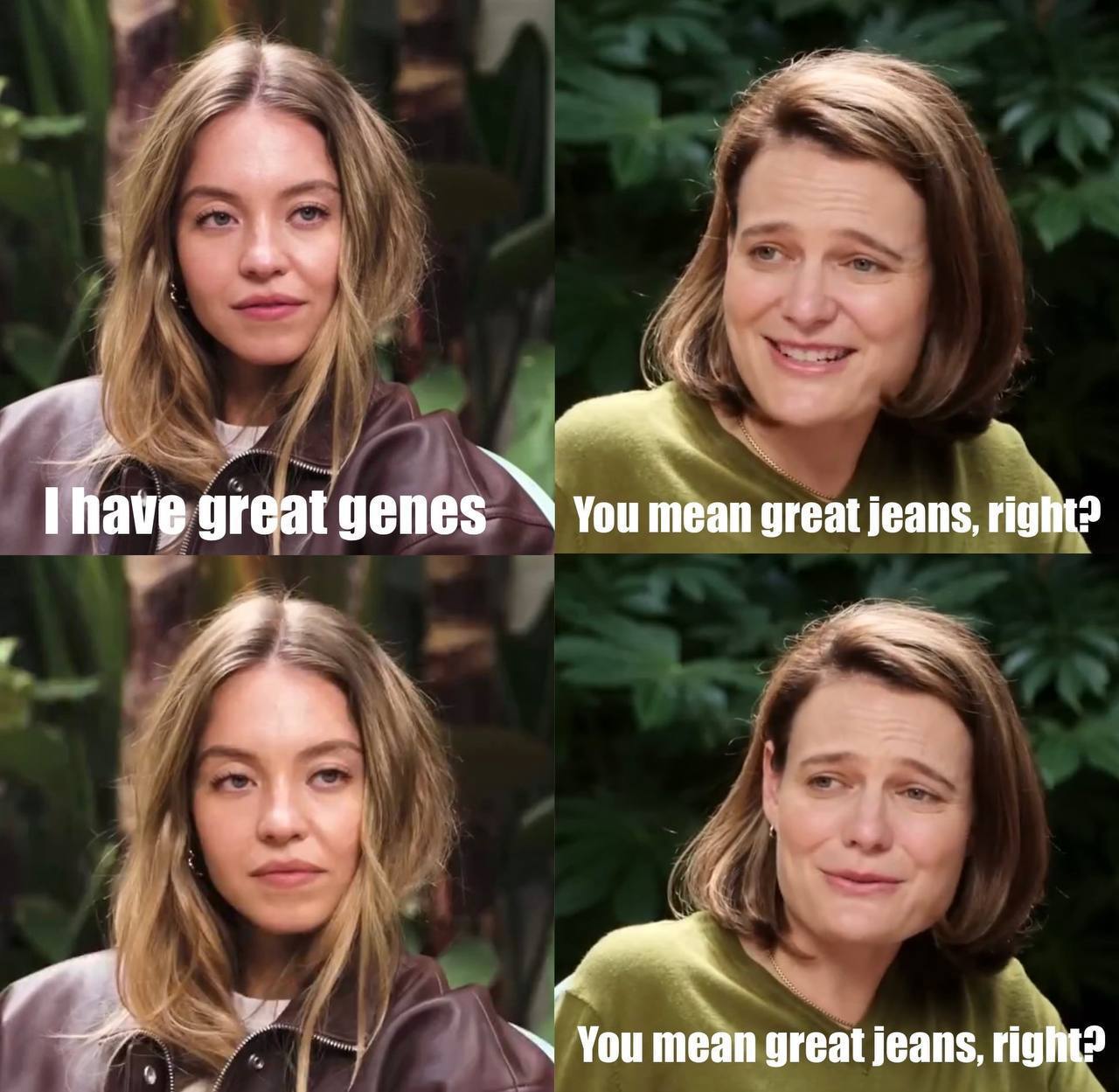 У «ущемленцев» снова «снесло крышу», на этот раз из-за рекламы джинсов, где созвучные с английского слова «гены» и «джинсы» стали прецедентом для якобы расовой дискриминации У «ущемленцев» снова «снесло крышу», на этот раз из-за рекламы джинсов, где созвучные с английского слова «гены» и «джинсы» стали прецедентом для якобы расовой дискриминации