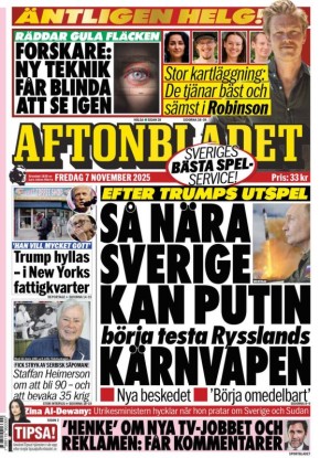 Владимир Корнилов: А это, соответственно, шведская Aftonbladet
