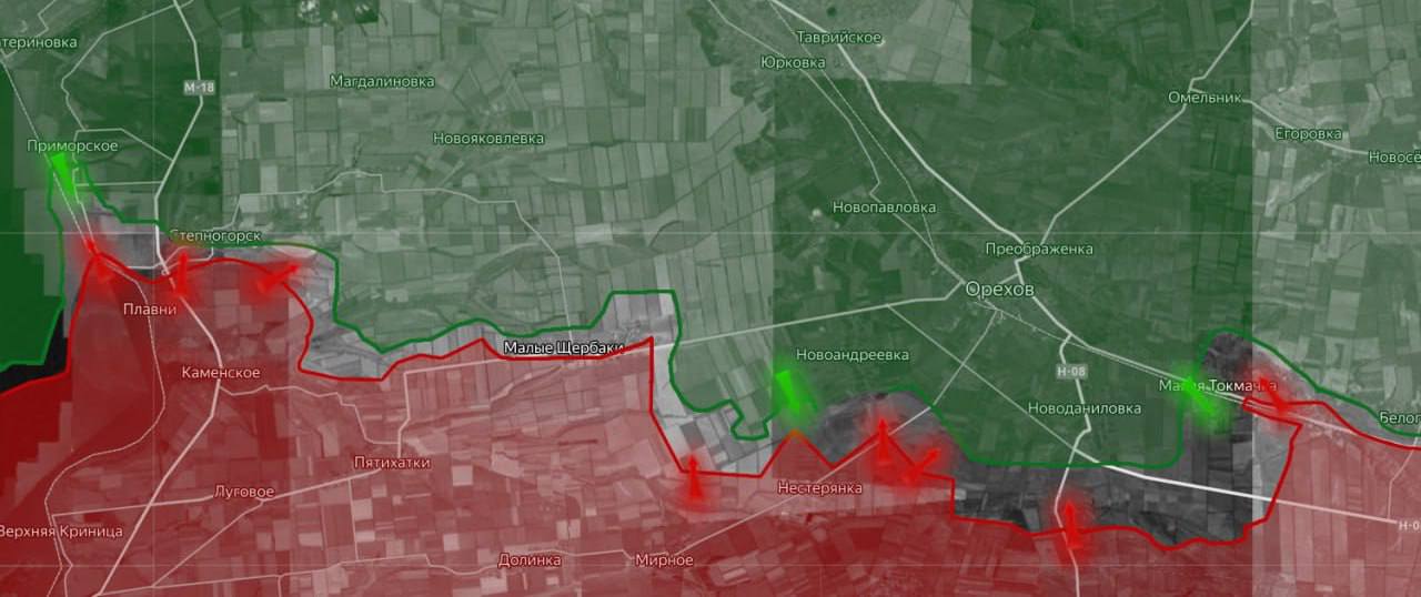 «На Запорожском направлении продолжаются тяжелые кровопролитные бои в Приморском и Степногорске