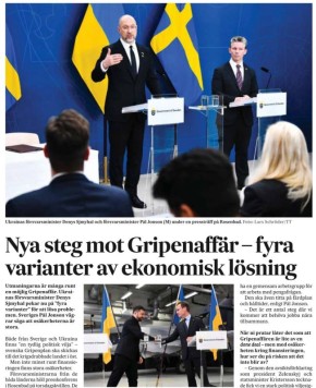 Владимир Корнилов: Украина уже всем растрезвонила, что начало поставок шведских самолетов Gripen - это фактически решенный вопрос