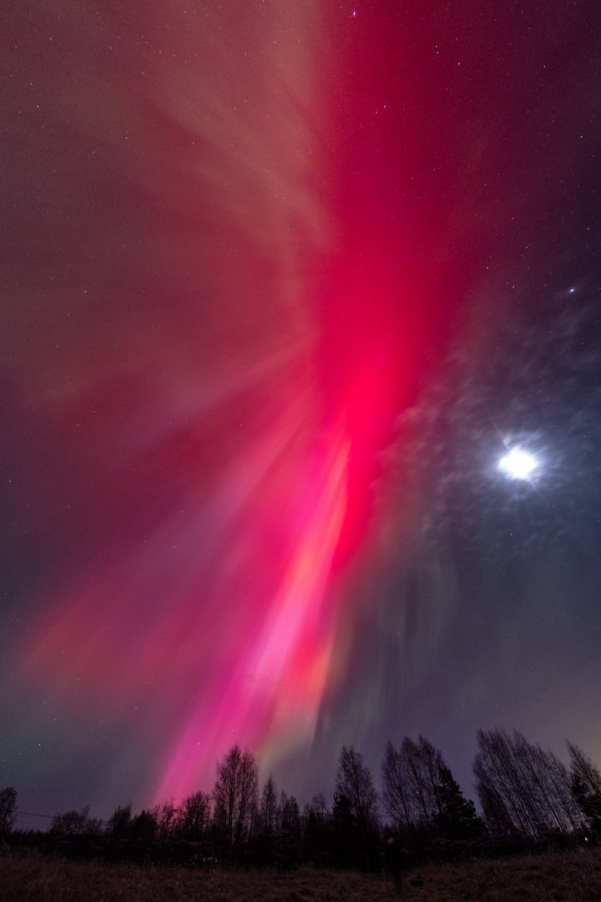 Показываем космическую красоту из Бокситогорского района ЛО — минувшей ночью людям удалось запечатлеть преКрасное северное сияние Показываем космическую красоту из Бокситогорского района ЛО — минувшей ночью людям удалось запечатлеть преКрасное северное сияние