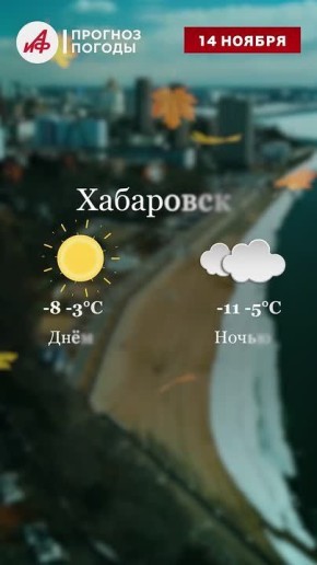 Прогноз погоды на завтра, 14 ноября