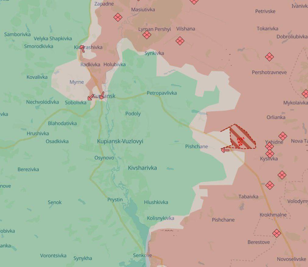 «Российские военные взяли под контроль Степную Новоселовку в Харьковской области (восточнее Купянска)