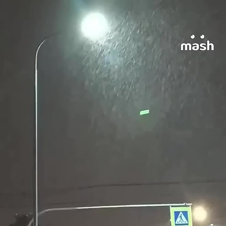 Первый снег выпал в Москве и Питере