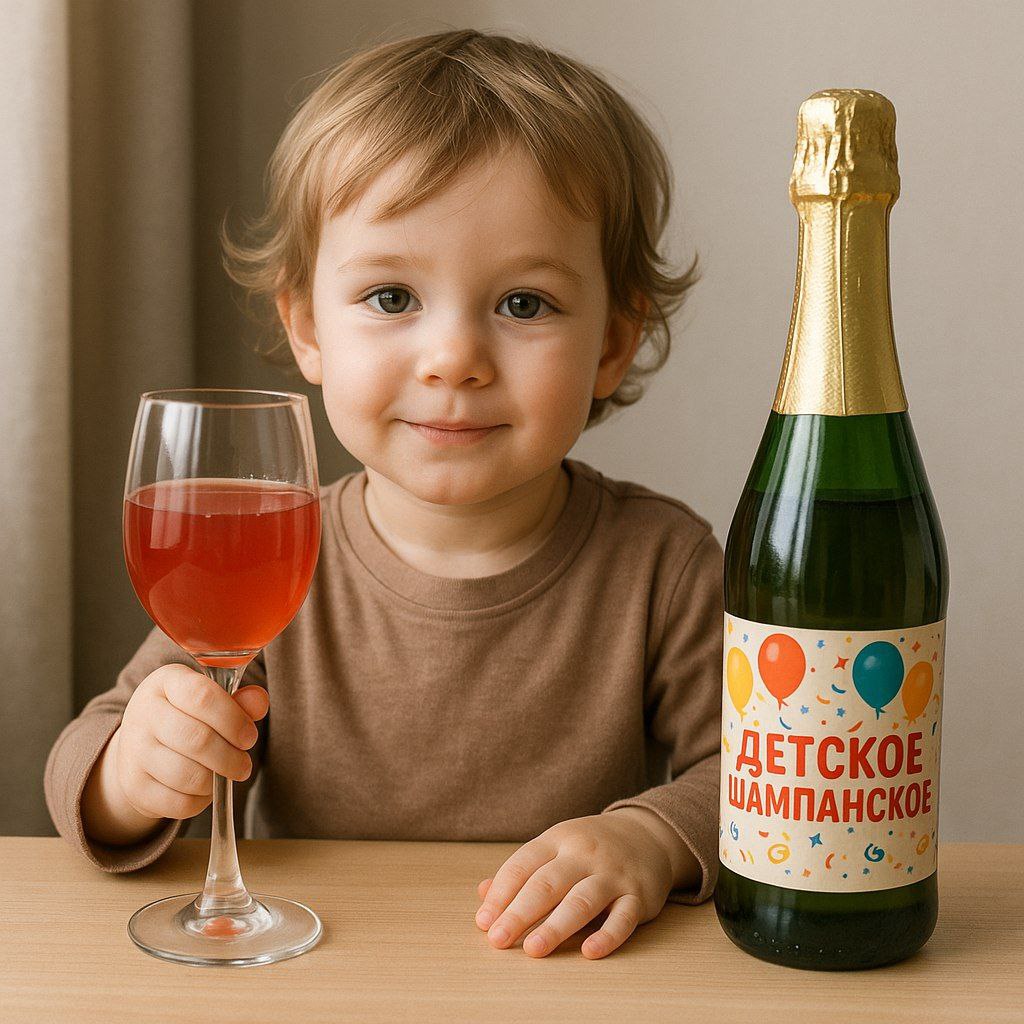 Детское шампанское и другие напитки, имитирующие алкоголь, могут запретить в России