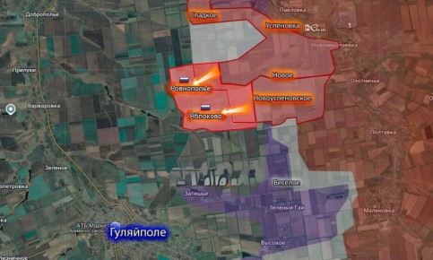 «Тяжёлая для ВСУ ситуация на востоке Запорожской области: остановить наступление ВС РФ там не удаётся