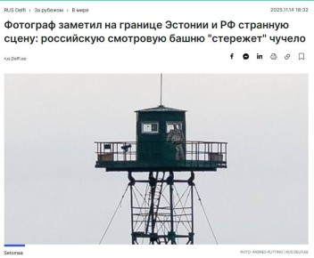 Эстония боится чучел, сделанных русскими