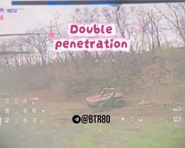 Двойное поражение роботизированной повозки ВСУ операторами группировки ЦЕНТР