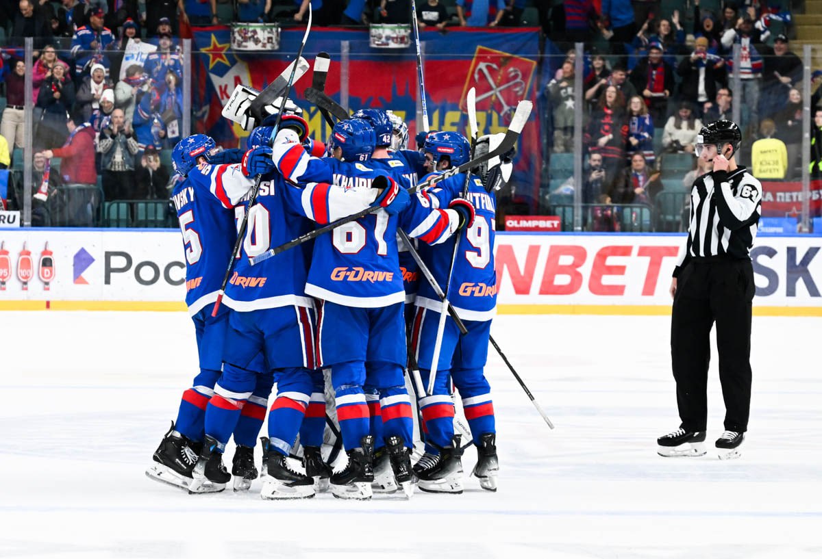 СКА одолел «Металлург» в Ледовом дворце